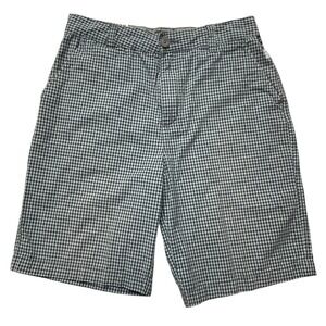 Mambo Boys' Flat Front Plaid Cotton Golf Shorts Casual Activewear Bottoms Sz 14